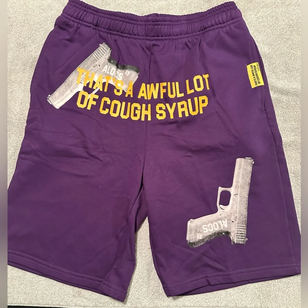 That’s A Awful Lot of Cough Syrup Glock Shorts- Purple Size M